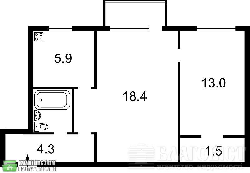 Sell 2-room apartment. Киев,  Воссоединения пр — photo 2