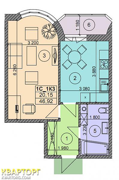 Sell 1-room apartment. Киев, Завальная — photo 1