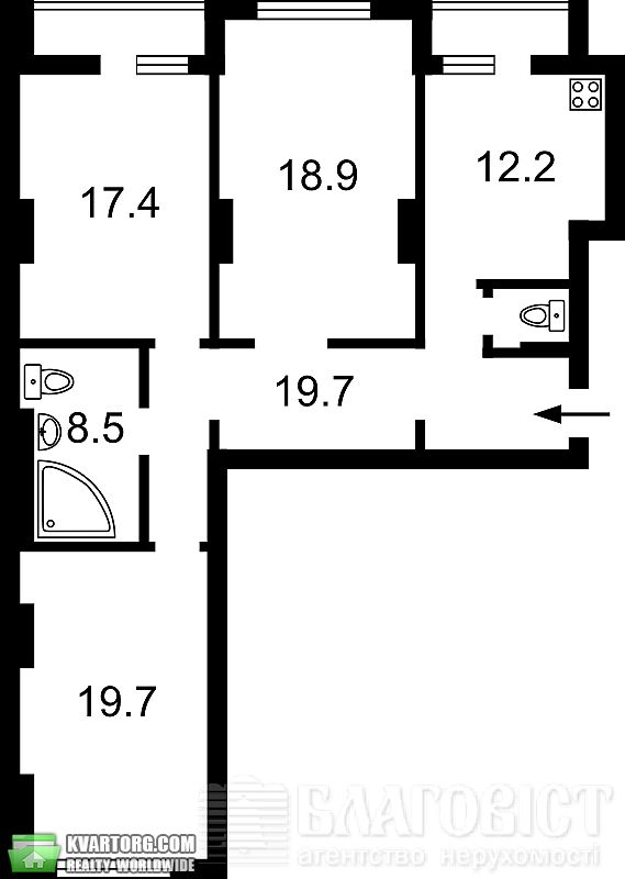 Sell 3-room apartment. Киев, Вильямса — photo 2