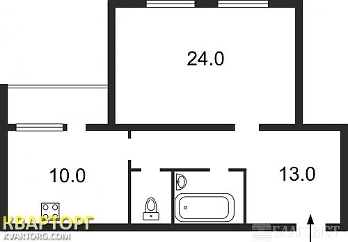 Sell 1-room apartment. Киев,  Декабристов — photo 2