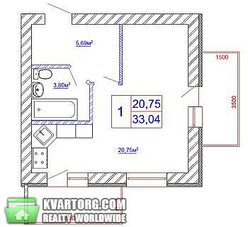 Sell 1-room apartment. Киев,  Вильямса Академика — photo 2