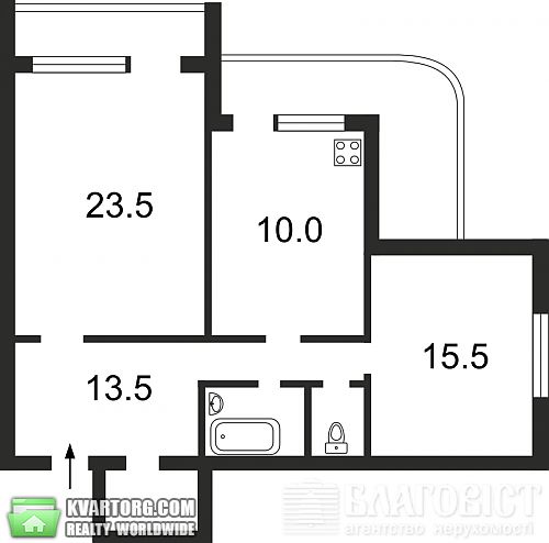 Sell 2-room apartment. Киев, Старонаводницкая — photo 2
