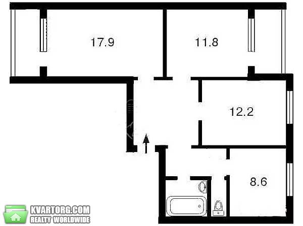 Sell 3-room apartment. Киев,  Милославская — photo 9