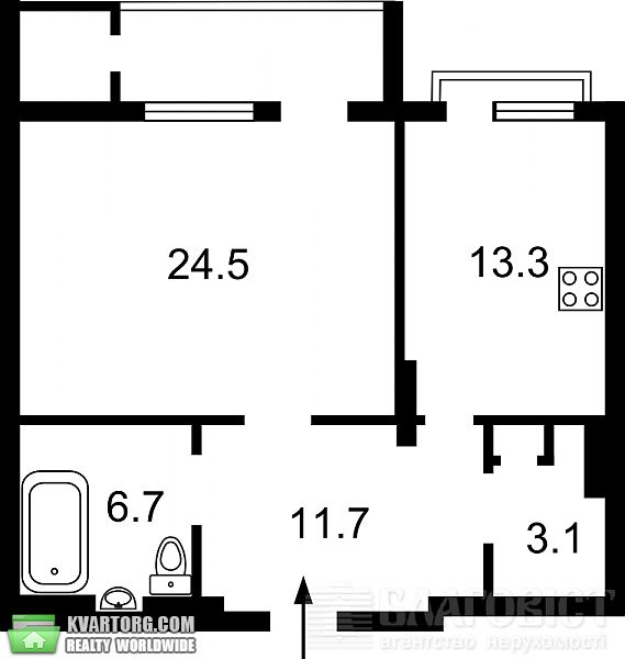 Sell 1-room apartment. Киев, Щорса — photo 2