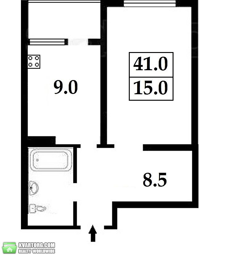 Sell 1-room apartment. Киев, Феодосийская — photo 2