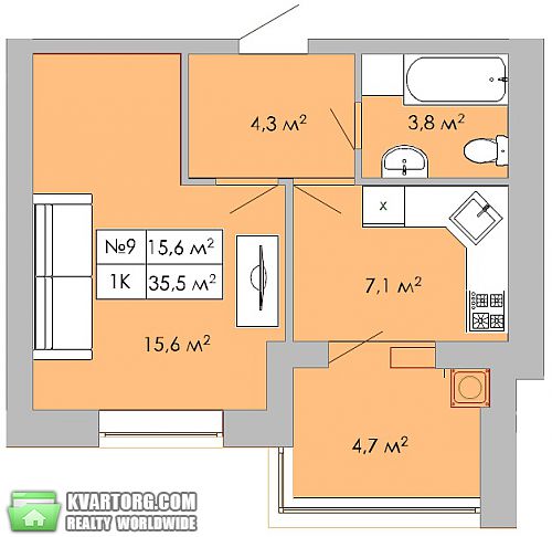 Sell 1-room apartment. Киев, Садовая — photo 4