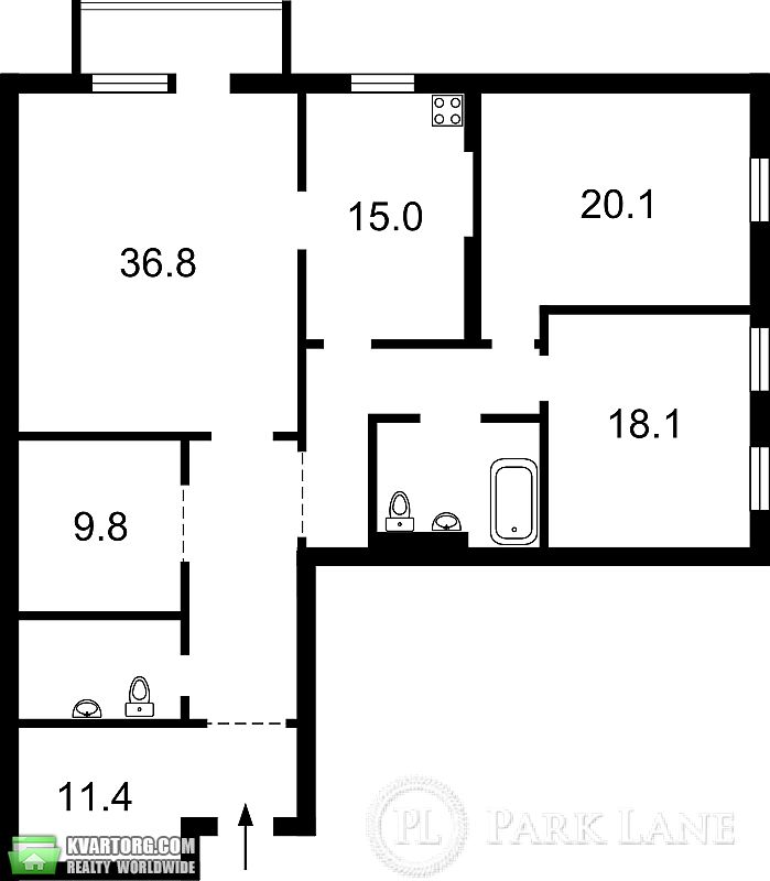 Sell 3-room apartment. Киев,  Гончара — photo 3