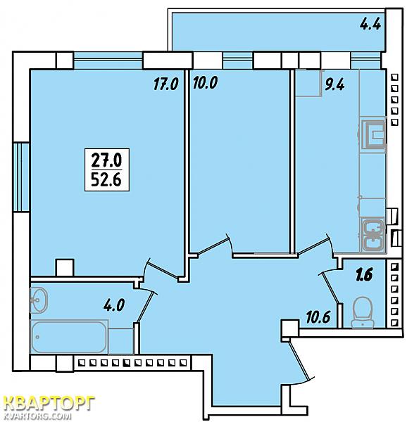 Sell 2-room apartment. Одесса, Зои Космодемьянской — photo 5