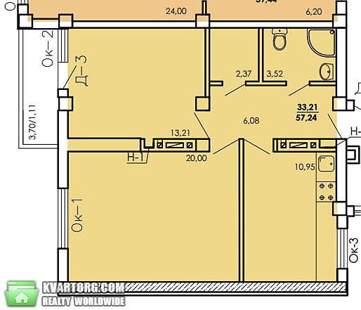 Sell 2-room apartment. Одесса, Генерала Цветаева — photo 1
