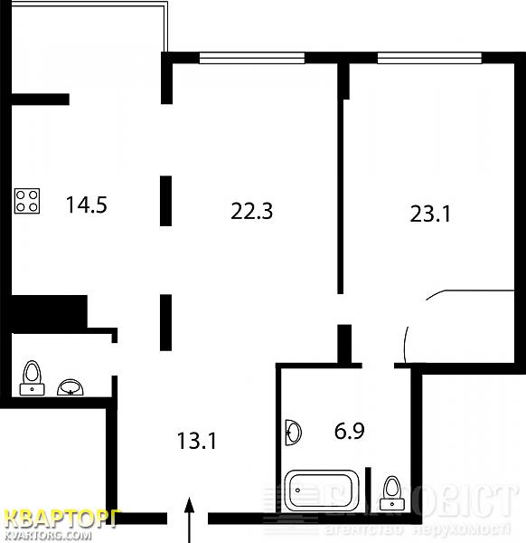 Sell 2-room apartment. Киев,  Драгомирова — photo 2