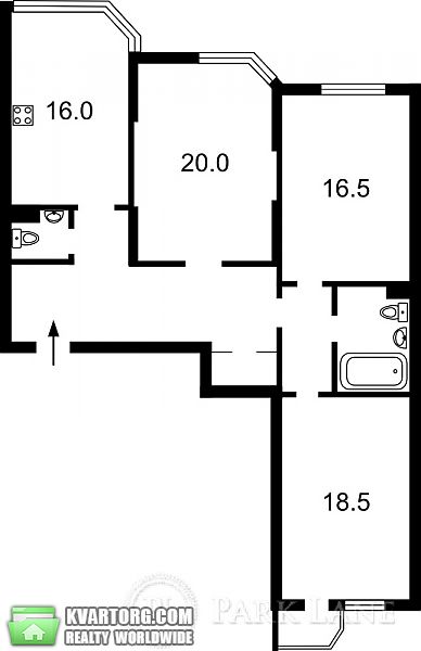 Sell 3-room apartment. Киев, Вильямса — photo 3
