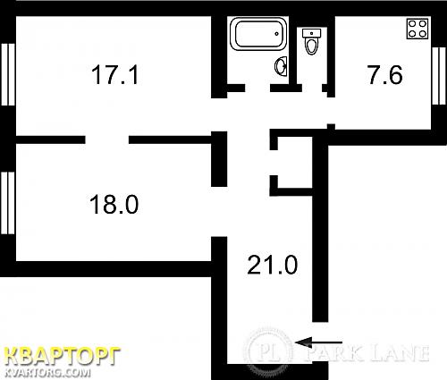Sell 2-room apartment. Киев,  Гагарина пр — photo 2