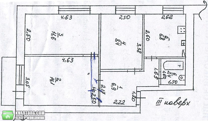 Sell 3-room apartment. Одесса, Среднефонтанский переулок — photo 1