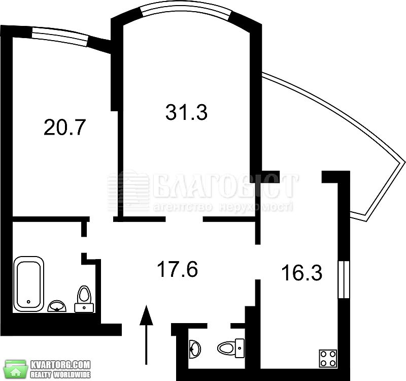 Sell 2-room apartment. Киев,  Героев Сталинграда пр — photo 2