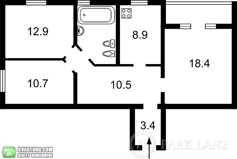Sell 3-room apartment. Киев,  Днепровская наб — photo 2