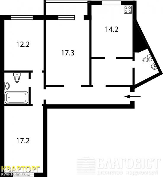 Sell 3-room apartment. Киев,  Григоренко пр — photo 2