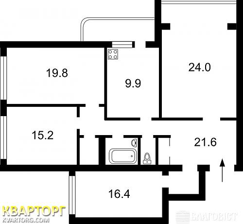 Sell 4-room apartment. Киев,  Леси Украинки бул — photo 2