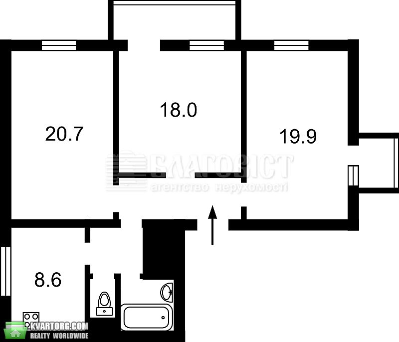 Sell 3-room apartment. Киев,  Лумумбы — photo 7