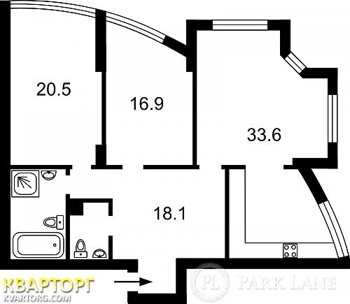 Sell 3-room apartment. Киев, Героев Сталинграда пр — photo 2