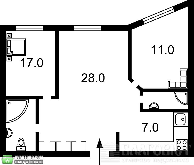 Sell 2-room apartment. Киев,  Вышгородская — photo 5
