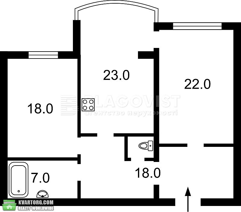 Rent out 2-room apartment. Киев,  Героев Сталинграда пр — photo 2