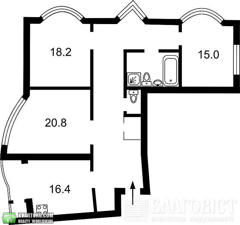 Sell 3-room apartment. Киев,  Урловская — photo 2