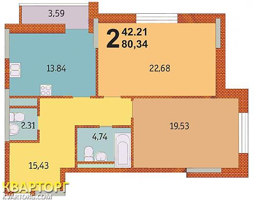 Sell 3-room apartment. Киев,  Анри барбюса — photo 1