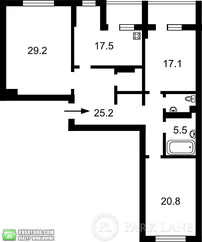 Sell 3-room apartment. Киев,  Навои пр — photo 9