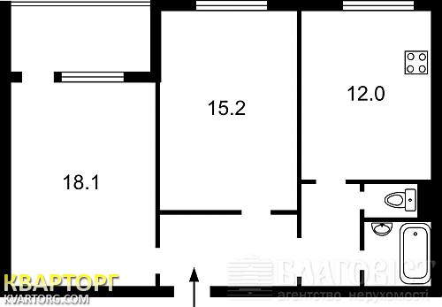 Sell 2-room apartment. Киев, Вешнековского — photo 3