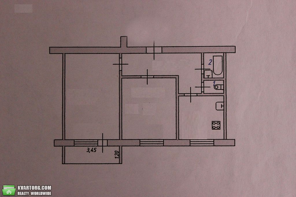 Sell 2-room apartment. Днепропетровск, Героев Сталинграда ул., — photo 1