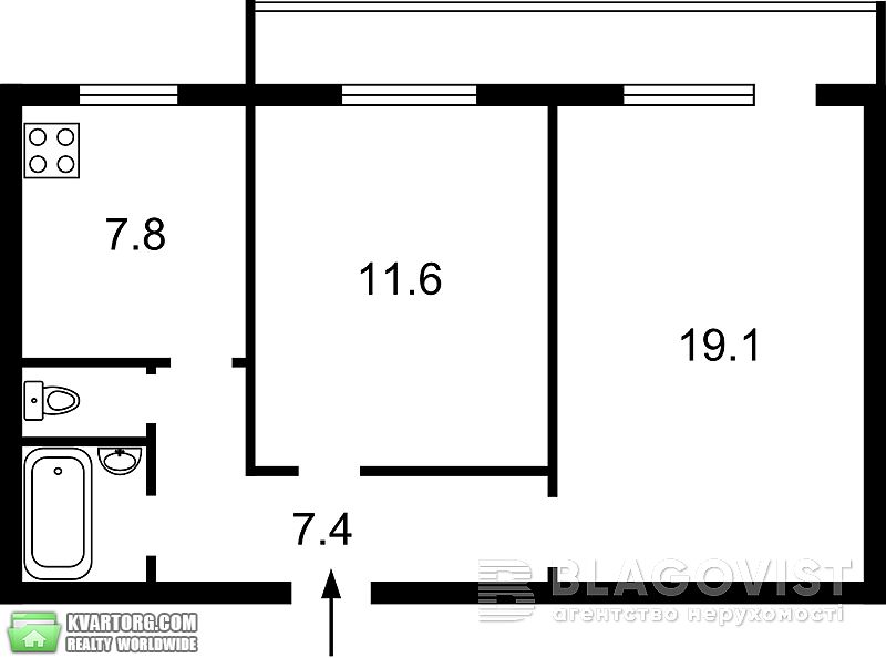 Sell 2-room apartment. Киев, Ревуцького — photo 2
