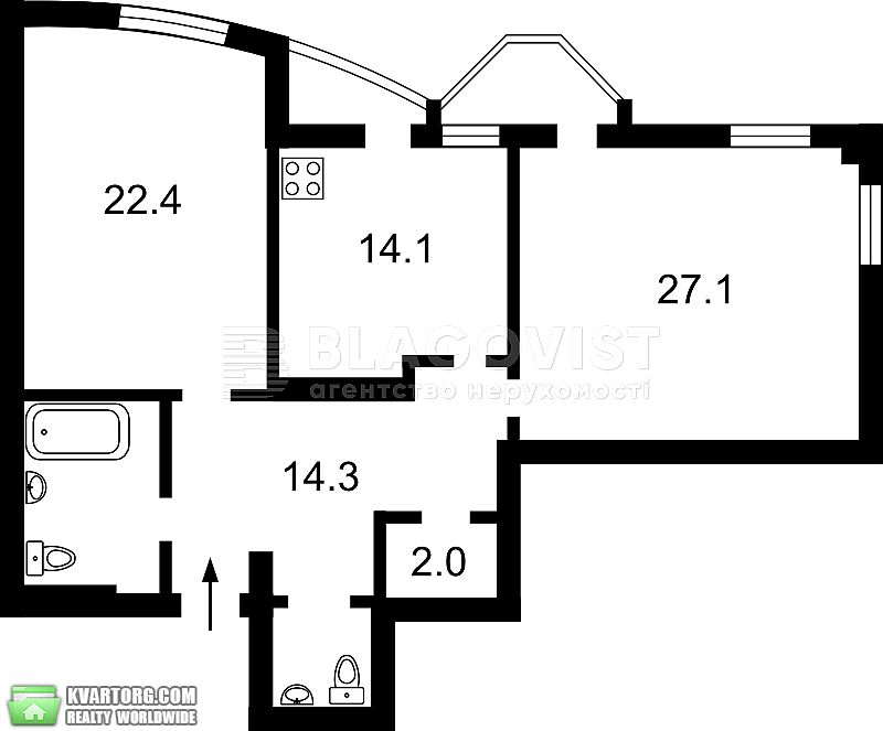 Sell 2-room apartment. Киев,  Львовская — photo 2
