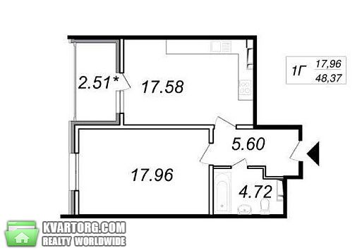 Sell 1-room apartment. Киев, пр. Глушкова — photo 4