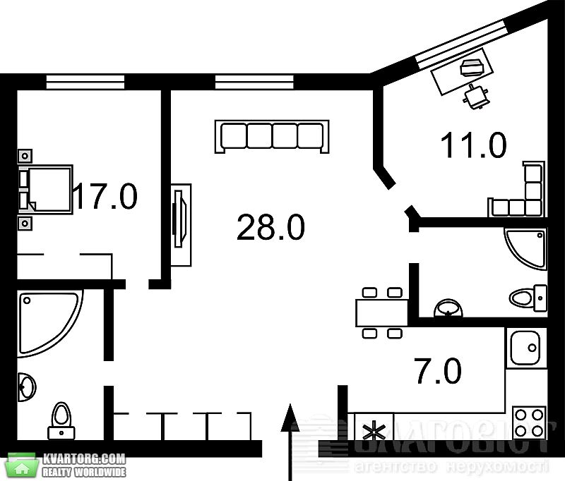 Sell 2-room apartment. Киев,  Вышгородская — photo 7