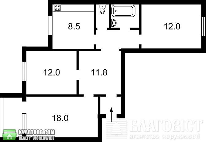 Sell 3-room apartment. Киев,  Григоренко пр — photo 2