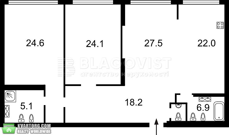 Sell 3-room apartment. Киев, Черновола — photo 3