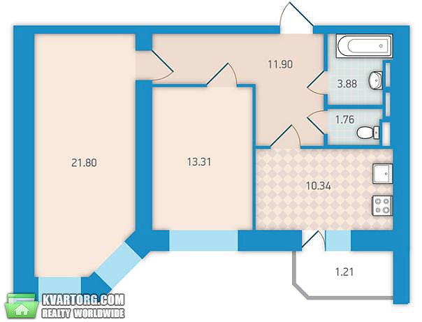 Sell 2-room apartment. Киев,  Вернадского бул — photo 3