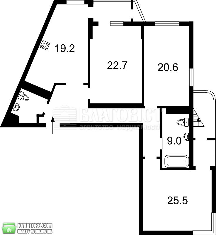 Sell 3-room apartment. Киев,  Срибнокильская — photo 2