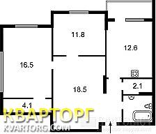 Sell 2-room apartment. Киев, Науки пр — photo 2