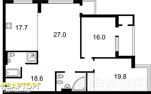 Sell 3-room apartment. Киев, Днепровская наб — photo 4