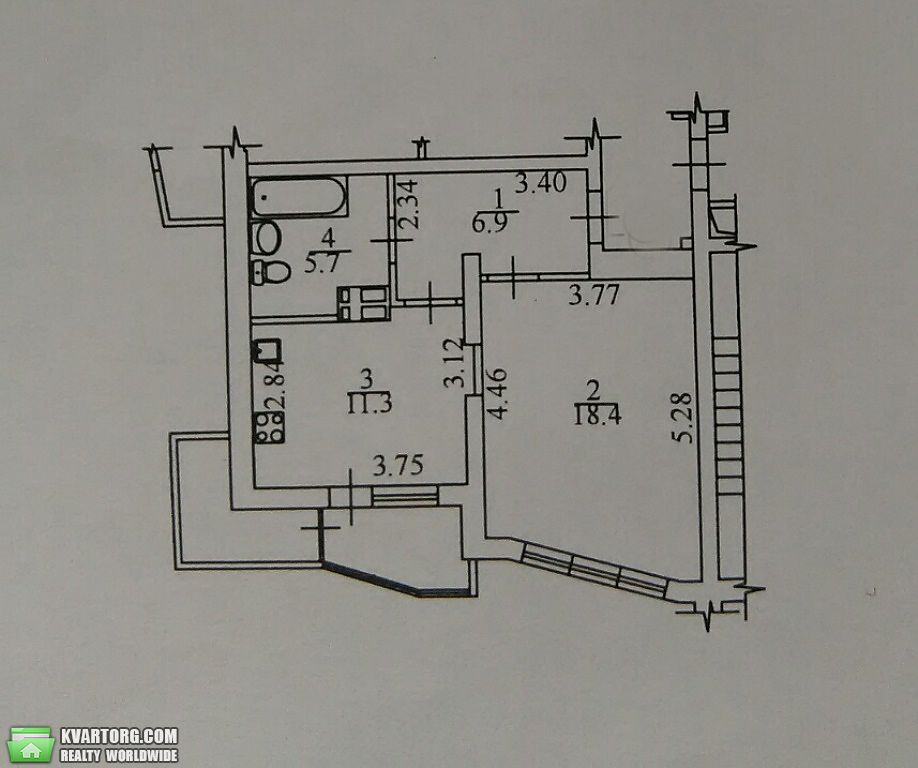 Rent out 1-room apartment. Киев,  Харьковское шоссе — photo 4