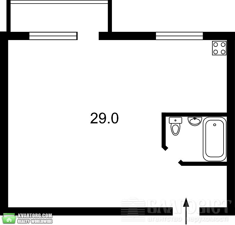 Sell 1-room apartment. Киев,  Лабораторный пер — photo 1