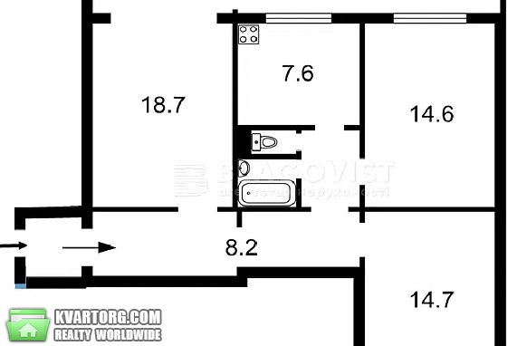 Sell 3-room apartment. Киев,  Борщаговская — photo 7