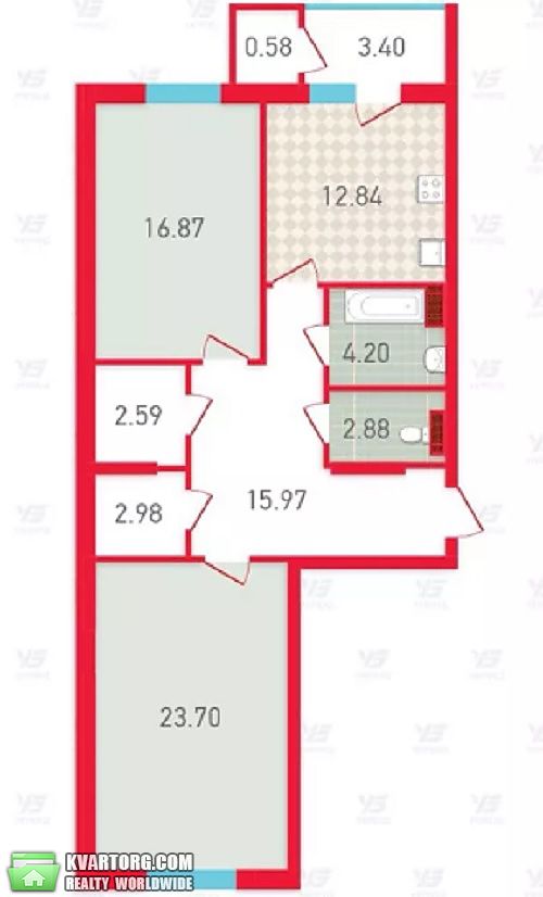 Sell 2-room apartment. Киев,  Новомостицкая — photo 2