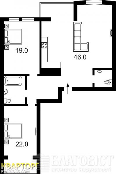 Sell 3-room apartment. Киев,  Голосеевская — photo 3