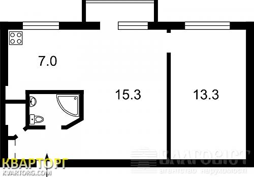 Sell 2-room apartment. Киев,  Леси Украинки бул — photo 1