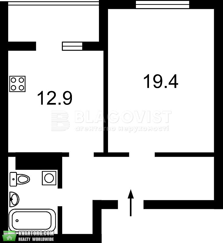 Rent out 1-room apartment. Киев,  Панельная — photo 9