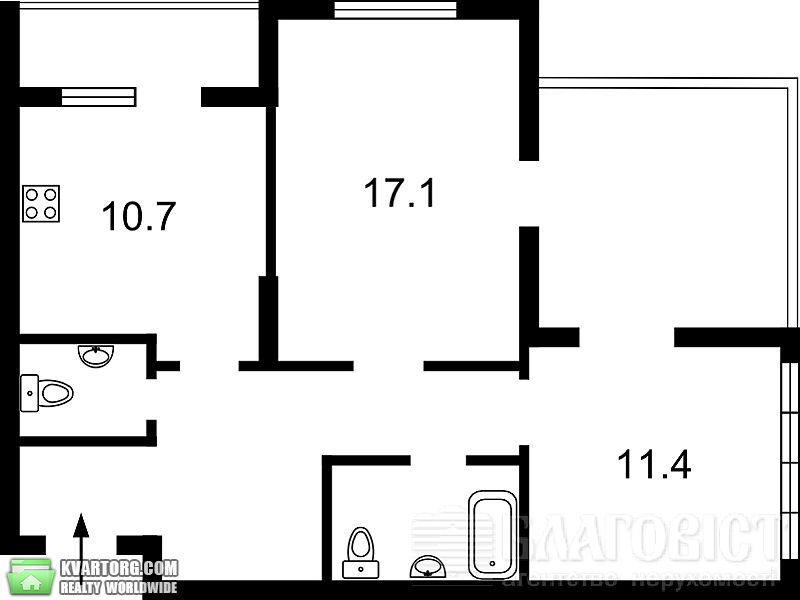 Sell 2-room apartment. Киев, Вильямса — photo 7