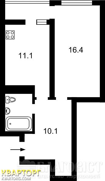 Sell 1-room apartment. Киев, Ахматовой — photo 2
