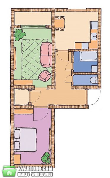 продам 2-комнатную квартиру. Киевская обл.,  Лобановского.26.к,3 - фото 1